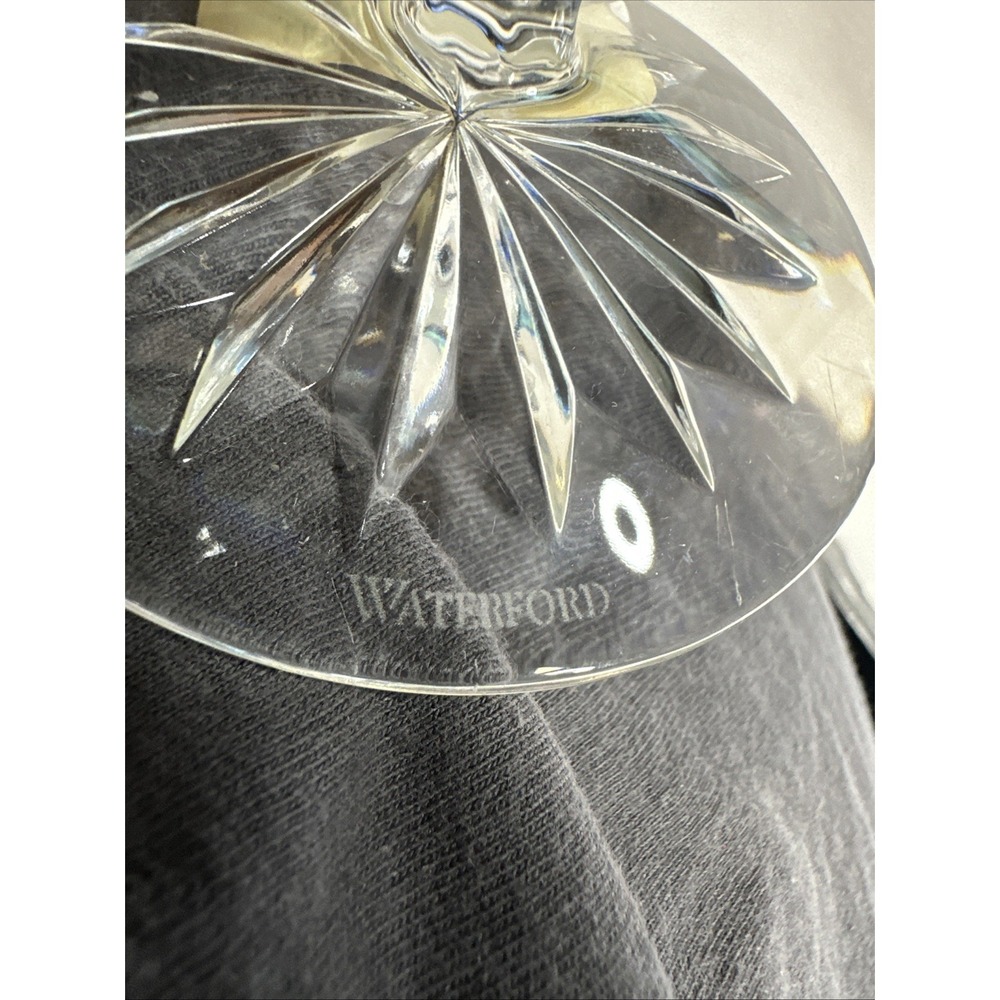Waterford Lismore Jewels Amethyst Flute Lead Crystal 12 In. Champagne Set Of 2 - Picture 6 of 7